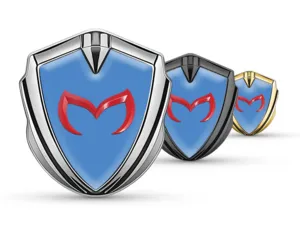 Mazda Badge Self Adhesive Tuning Style Glossy Top